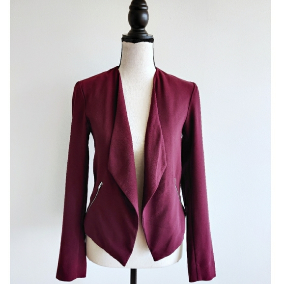 H&M Jackets & Blazers - H&M Burgandy Blazer Jacket